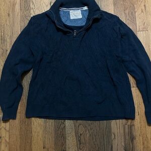 Weatherproof Men's Dark Blue Zip Up Sweater
